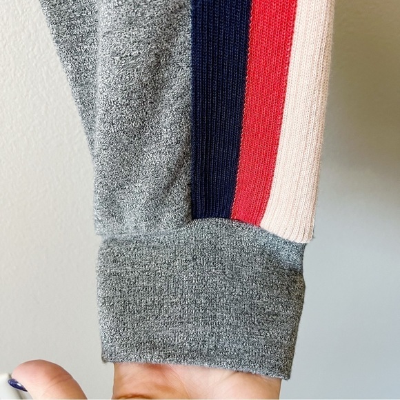 Sundry Side Stripe Jogger Pants Heather Grey Size 0/XS Drawstring - Picture 6 of 11